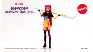 Mattel KPop Demon Hunters HUNTR/X Mira Fashion Doll with Accessories & Weapon