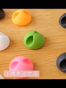 ชุด 1 อุปกรณ์คลิปหนีบ เสียง 24 ชั่วโมง สำหรับจัดเก็บสายเคเบิ้ล และคลิปจัดระเบียบสายเคเบิล ซิลิโคน / คลิปกาว พร้อม ร่างกายชิ้น