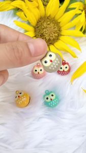 [ฟรีห่วง] กระดิ่งแมว ลายนกฮูก 5 สี กระดิ่งหมา กระพรวน