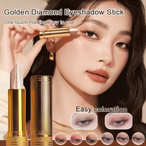 【Lazy Glitter Eye Shadow】Gradient Dual Color Eyeshadow Stick Waterproof Long-lasting Gradient Duo Eye Shadow Pen