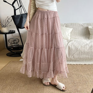 MiiOW | Polka Dot Puff Design High-waisted A-line Tutu Half Skirt