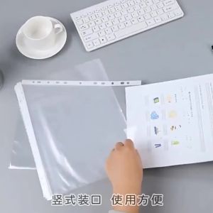 100Pcs A4 Waterproof Clear Document Storage Pockets For Office School Desk Organizer Stationery Gift For Students Office Workers