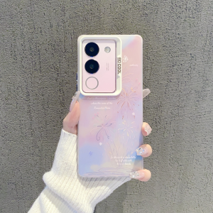 Ins Style Fresh Colorful Firework Phone Case for Vivos17/S16Pro New Fashion High-End Sensation Suitable for Vivos18Pro S15/S12 Anti-Fall Protective Case for Women