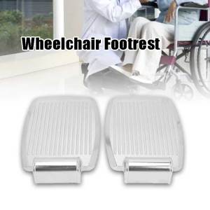 1Pair Manual Wheelchair Footrest Wheelchairs Foot Pedal Replacement Parts