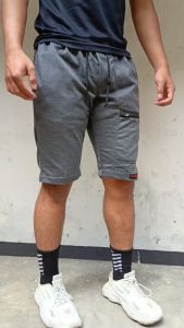 Celana Short Pendek Pria Kantong Zipper Varian Warna