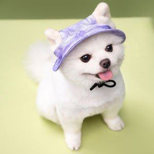 Pet Dog Hat Exposed Ears Sun Protection Sunshade Cat Sun Hat Teddy Bichon Pomeranian Corgi Small Shiba Inu