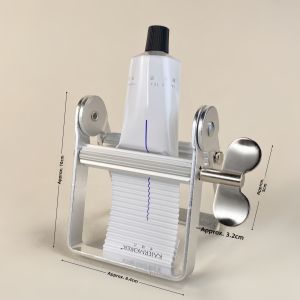 Stainless Steel Manual Toothpaste Squeezer Hair Dye Cream Applicator Metal Clip Color Pigment Holder Home Bathroom Tool