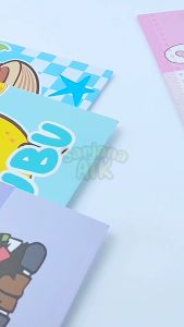 Papan Ujian / Papan Dada / Papan Jalan / Clipboard Funcy 2 Muka LABUBU SANRIO