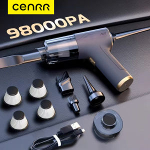 CENRR 98000PA Car Vacuum Cleaner Portable Wireless Cleaner Powerful Strong Suction Handheld Cleaning Machine for Home Appliance