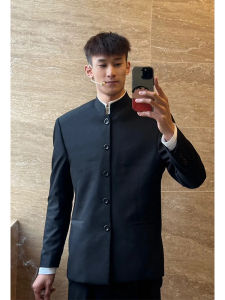 New Chinese Style Mandarin Collar Jacket Wedding Stage Costume
