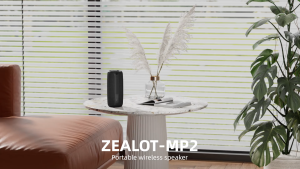ZEALOT MP2 20W Portable Bluetooth Speaker | Outdoor Wireless Speaker with Deep Bass | 3600mAh Long Battery Life | TWS Stereo Pairing | Compact & Stylish Design
