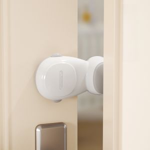 SAFELON | Safety Glass Door Window Lock Sliding Door Latch Fixer Kitchen Wardrobe Anti-pinch Limiter Child Protection Glass Door Stopper