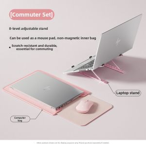 HP | Height Adjustable Laptop Stand Aluminum Silicone Anti-slip Portable Foldable Cooling Multi-level