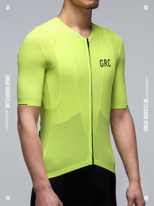 GRC Mens Short Sleeve Cycling Jersey Reflective Sun Protection Road Bike Summer Autumn Pure Color Series Robust Endless Ride
