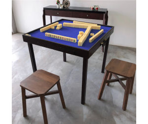 AREA LIVING Foldable Wooden Mahjong Table/Game Table - Portable Hand Carry