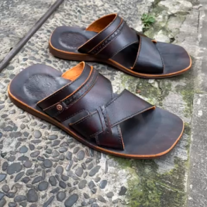 Sandal Kulit Sapi Asli Pria – Handmade Premium Cibaduyut
