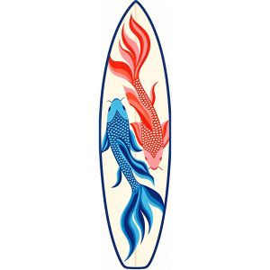VIKAMA Ins Style Street Fashion Flame Surfboard Shaped Carpet Anti Slip Wear-resistant Bedside Sports Space Decorative Floor Mat