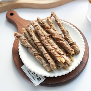 Teddy Bichon Dog Tooth Grinding Stick Chicken Duck Meat Collagen Containing Dental Cleaning Pet Snack from Little Mars Pet