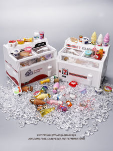 เครื่องปรับอากาศขนาดเล็กสำหรับห้องนอน เครื่องดื่ม น้ำแข็ง ของเล่นการ์ตูน ของตกแต่งบ้าน ของเล่นที่สมจริง ของเล่นที่สมจริงสำหรับเด็ก