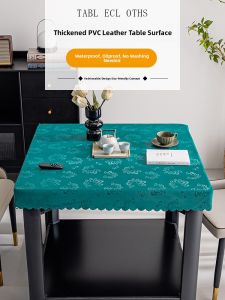 WANGSHIHUAYI | Waterproof Oil-Resistant Heat-Resistant Tablecloth for Square Mahjong Heating Table