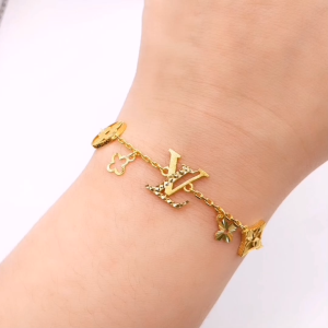 Yon Hing Rantai Tangan Fashion Padu Emas 916