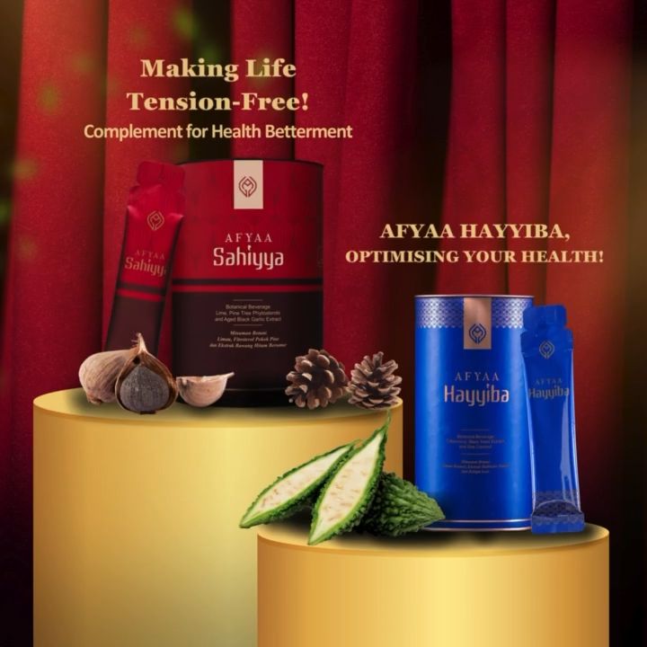 Sahiyya & Hayyiba | Afyaa Original | Diabetes & Immune System Supplement | Blood Pressure Control | Combo Bundle | Ready Stock