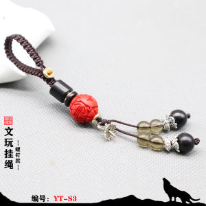 Vòng tay DIY Móc khóa Mặt dây chuyền có dây treo và Hatpin của Sói vết thương Trang trí ẩn Phong cách nướng tươi