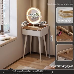 YANGYING | Solid Wood 2-in-1 Desk and Dressing Table 40cm