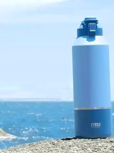 TYESO | TYESO Insulated Bottles 304 Stainless Steel Sports Flask Large Capacity Portable Outdoor Travel Leakproof Flip-Top Vacuum Cup