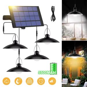 Solar Pendant Light Outdoor IP65 Waterproof Solar Lamp White/Warm Automatic Solar Lights