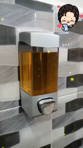 AKIRO HOME Malaysia Single Double Head Liquid Soap Dispenser Wall-mounted Bathroom Liquid Container 350ml Soap Shampoo Box Sanitizer Dispenser Lotion Liquid Pump 71