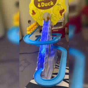 Mainan Anak Penguin Frisk Paradise And Friend Track Tangga Seluncuran Ada Musik Dan Lampu Small Duck