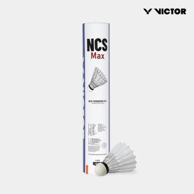 Victor Ncs Max Badminton Synthetic Carbon Shuttlecock New Carbon Sonic 12-Count 25 Dozen 1 Box