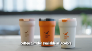 Cheerful Goat Coffee Cup Regular 350ml - Ceramic Inner Liner Temperature Retention Leakproof