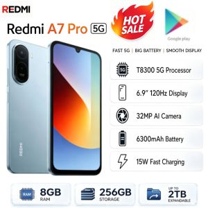 Redmi | 2026 new Redmi A7 Pro 5G Mobile Phone 8GB+256GB 6.9-inch 120Hz Screen 32MP AI Dual Camera 6300mAh Battery 2TB Expansion