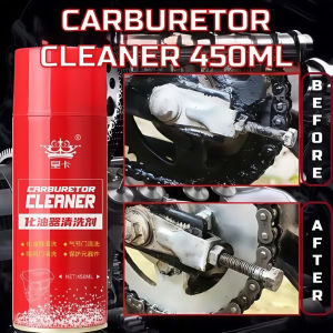 450ml Automotive Carburetor Cleaner Spray - Powerful Throttle Body & Valve Carbon Remover for Cars/Motorcycles