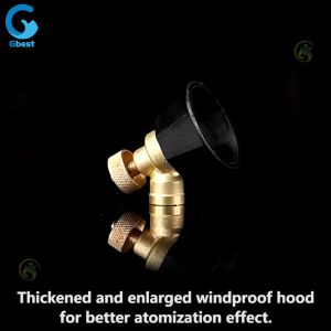 【READY STOCK】Pure copper Black Alloy Cyclone Nozzle Anti corrosion Fruit Vegetable Atomization 360 Adjustable