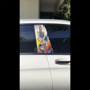Miếng Dán Chống Xước Cột Cửa Xe Ô Tô Decal PVC Tinh Tế Dành Cho Trang Trí Cột B Phụ Kiện Xe Hơi Độc Đáo