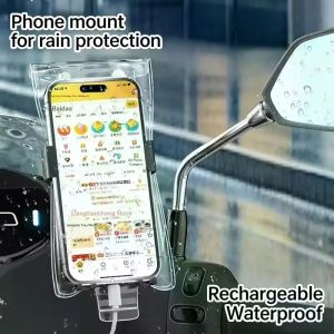 10Pcs Transparent Waterproof Phone Bag Universal Smartphone Dry Pouch with Secure Closure for Outdoor Sports Travel