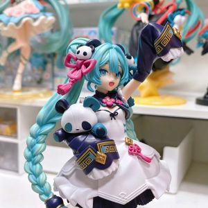 Bandai | 17CM Anime Hatsune Miku Panda ver. Figure Anime Peripheral Collectible Model Decorative Decorations Children Kawaii Gift 1 sold