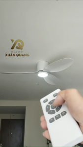 {HÀNG LOẠI I} QUẠT TRẦN CỔ NGẮN 18CM 3CÁNH ABS SỨC GIÓ SIÊU MẠNH CHO CHUNG CƯ TRẦN THẤP|QUẠT TRẦN ĐÈN CÓ ĐIỀU KHIỂN TỪ XA