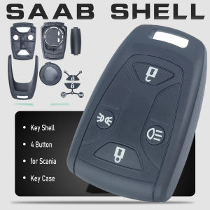 KEYECU 4 Button Smart Remote Key Shell Case for SAAB Scania Truck DC13 143 148 141 4X2 6X2R GRS905 R-series S-series G-series P