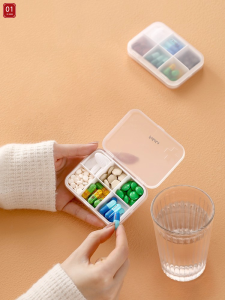 Travel Friendly Compact Pill Box Mini