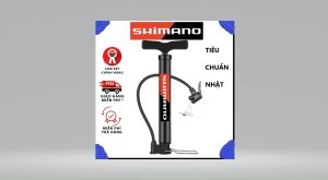 Bơm xe đạp xe máy SHIMANO nhỏ gọn cơ động van pháp mỹ