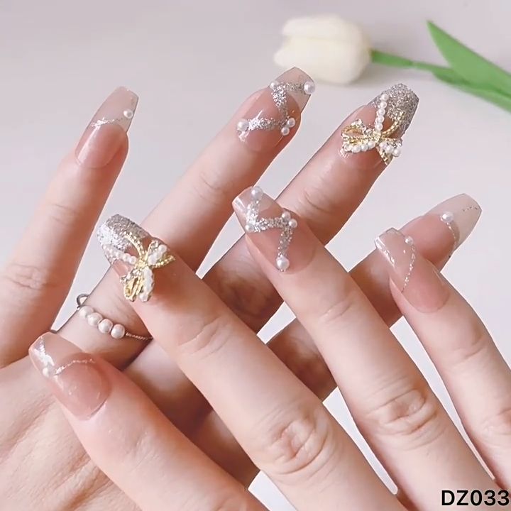 Lilac bow nail art – Mari's Nail Polish Blog