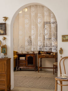 Rèm Cửa Kiểu Pháp Rèm Cửa Ngăn Cách Rèm Cửa Phòng Ngủ Rèm Cửa Che Chắn Rèm Cửa Không Cần Khoan Rèm Cửa Vải Ren Họa Tiết