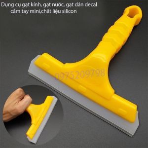Dụng cụ gạt kính gạt nước gạt dán decal cầm tay minichất liệu silicon 2 lớp phale