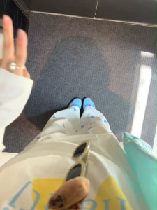 [Summer Womens Bow Print Casual Wide-Leg Pants]กางเกงขากว้างเอวยางยืดพิมพ์ลายโบว์สไตล์อเมริกันสำหรับผู้หญิงในช่วงฤดูร้อน