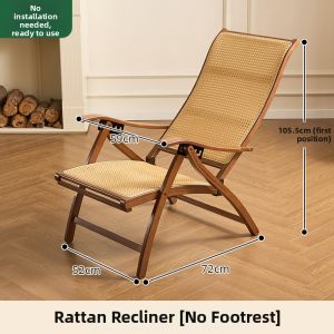 ZHUTINGJIAJU | Adult Resting Rocking Chair Bamboo