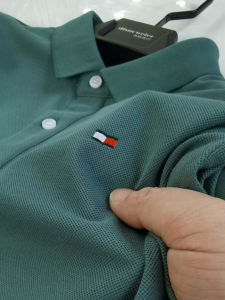 เสื้อยืดคอโปโลแขนสั้นผู้ชายระดับไฮเอนด์ ทรงหลวม สไตล์ธุรกิจลำลอง ผ้าฝ้ายผสมโพลีเอสเตอร์ สีสันสดใส สำหรับฤดูร้อน